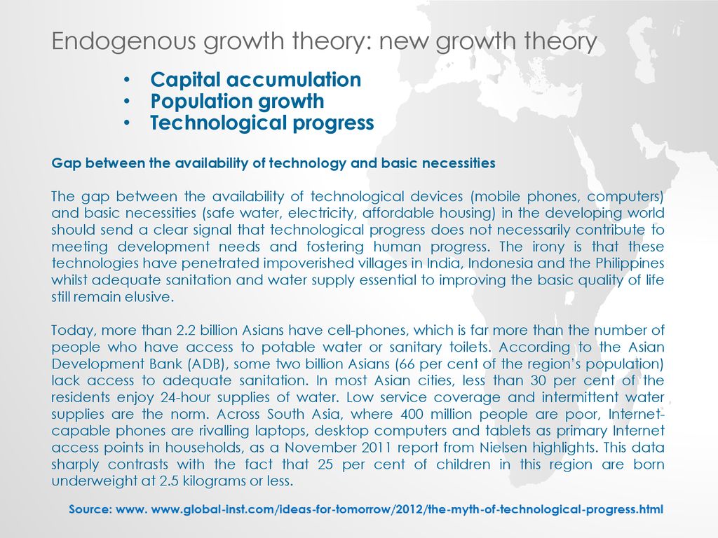 Endogenous growth theory: new growth theory