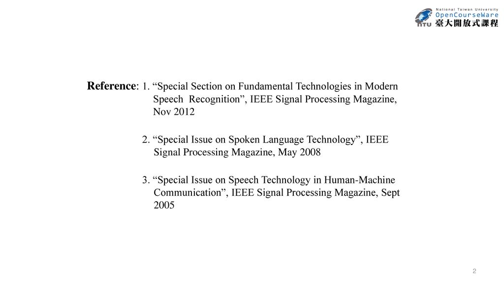 Introduction to digital speech processing ppt download