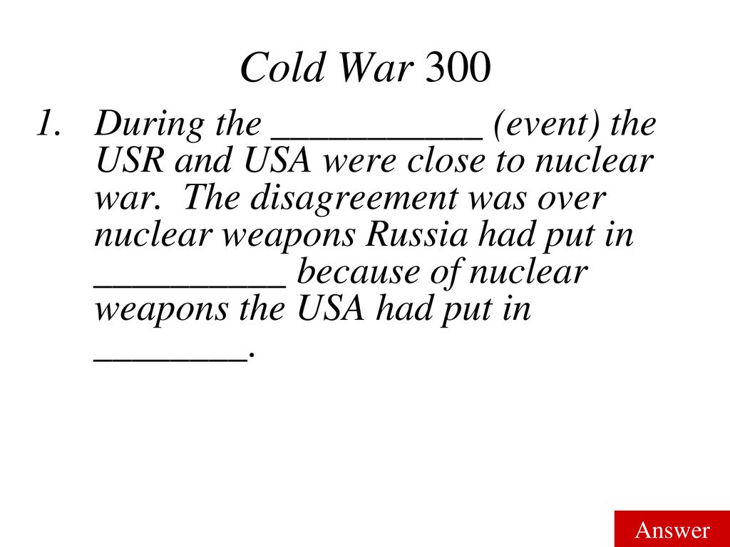 Cold War 300