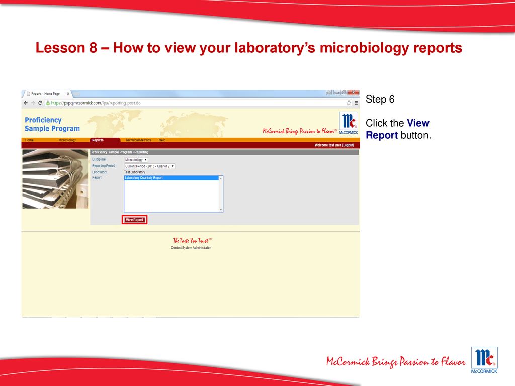 Lesson 8 – How to view your laboratory’s microbiology reports