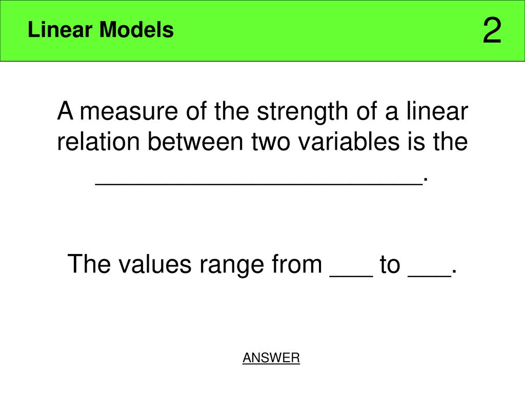 JEOPARDY Functions Linear Models Exponential Models Quadratic Models ...