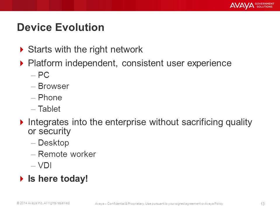 Device Evolution Starts with the right network