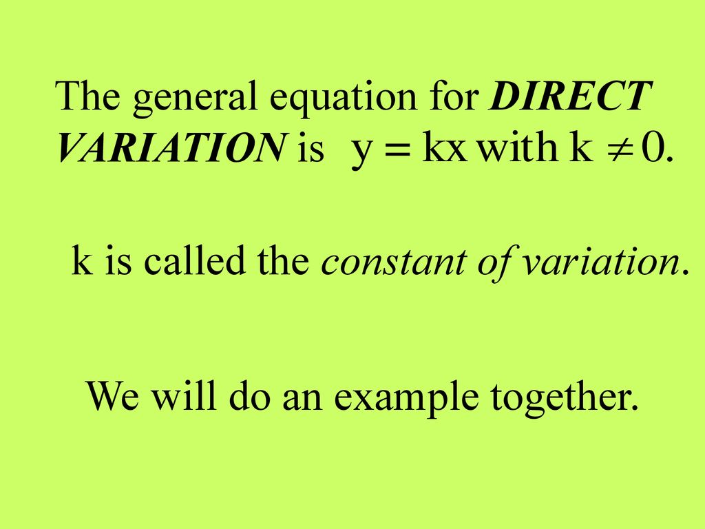 Direct and Inverse. - ppt download