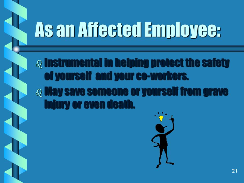 As an Affected Employee: