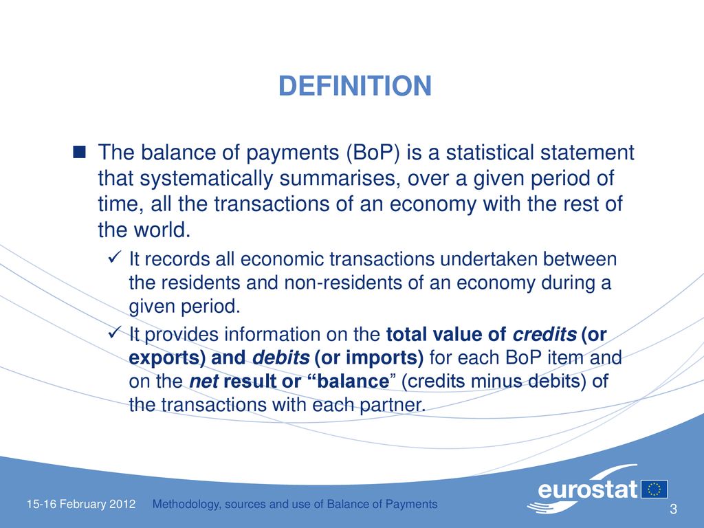 Methodology, Sources And Use Of Balance Of Payments - Ppt Download