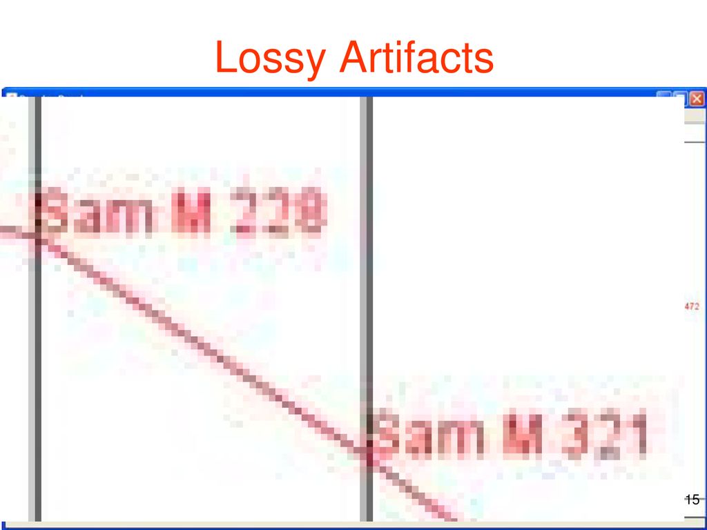 Lossy Artifacts