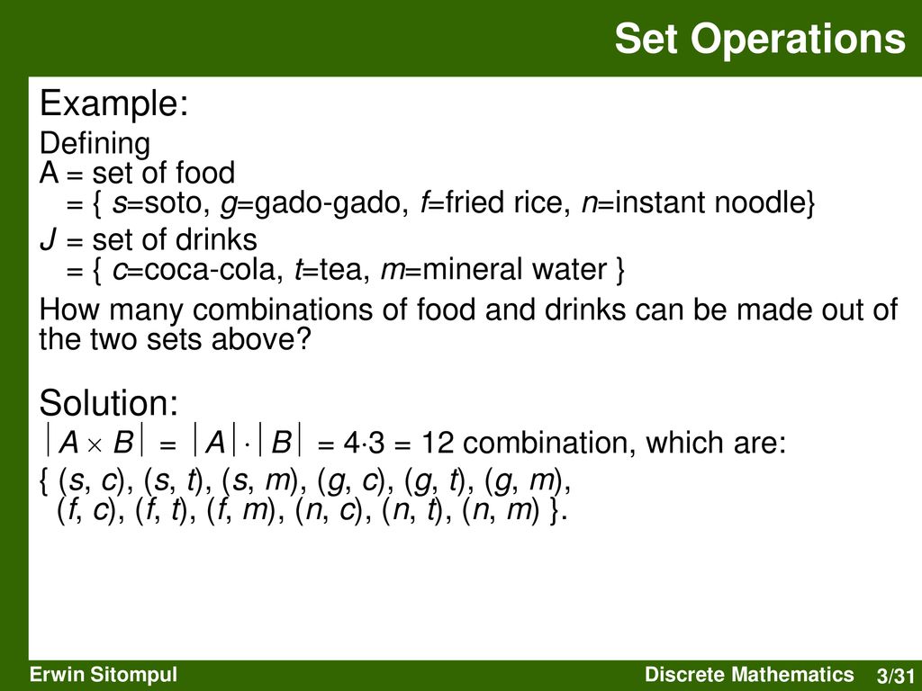 Discrete Mathematics Dr Ing Erwin Sitompul Ppt Download
