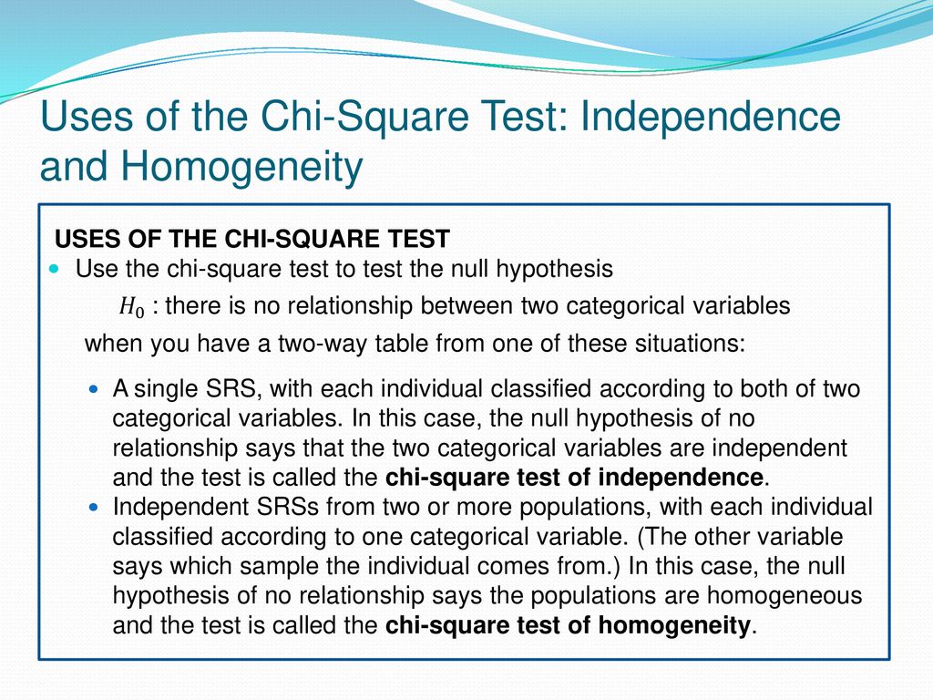 CHAPTER 25: Two Categorical Variables: The Chi-Square Test - ppt download