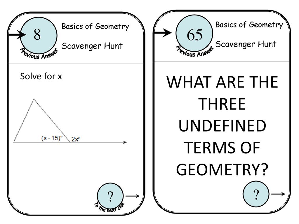 Basics Of Geometry Scavenger Hunt Ppt Download