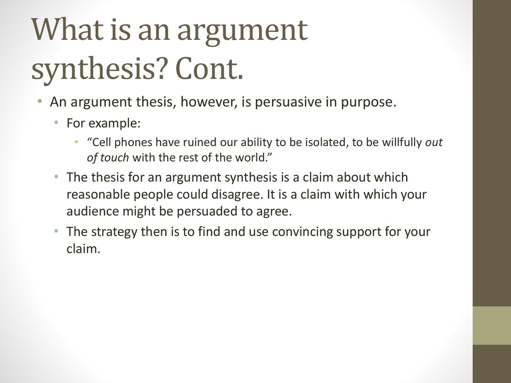 win an argument thesis anti synthesis brainly