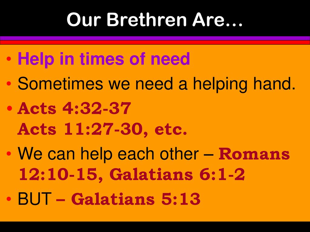 We Are Brethren Genesis 13:8. - Ppt Download