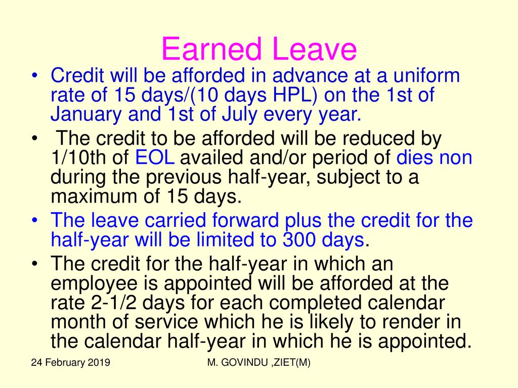 summary-of-leave-rules-24-february-2019-m-govindu-ziet-m-ppt-download