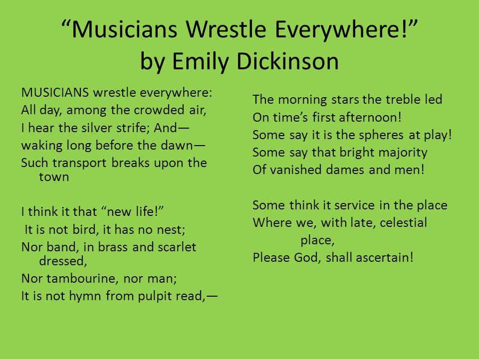 emily dickinson poems analysis