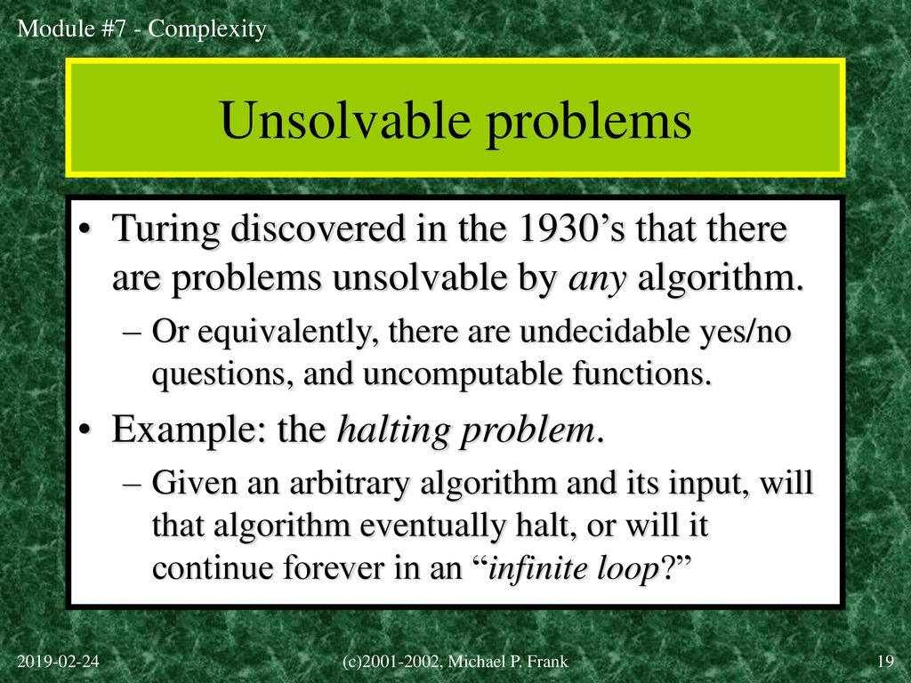 Module #7: Algorithmic Complexity - ppt download