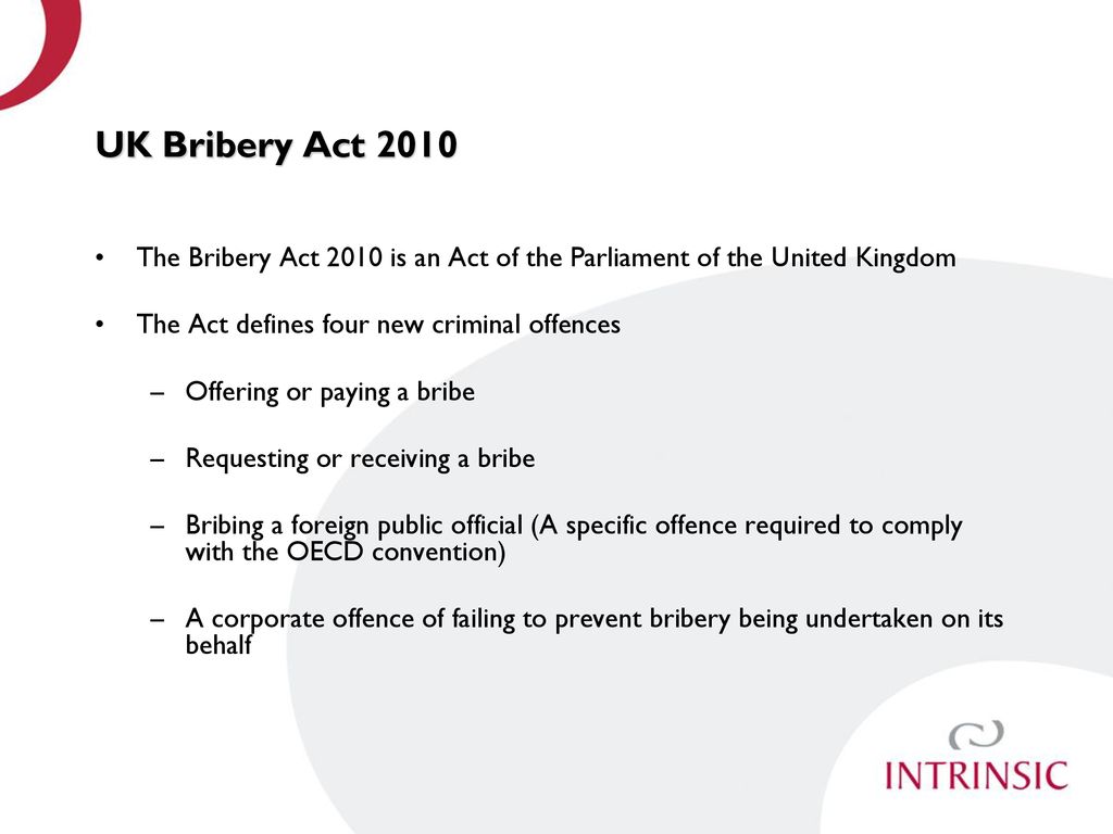 Bribery Act ppt download