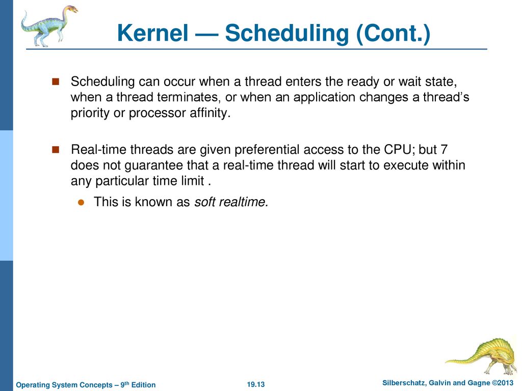 Kernel — Scheduling (Cont.)