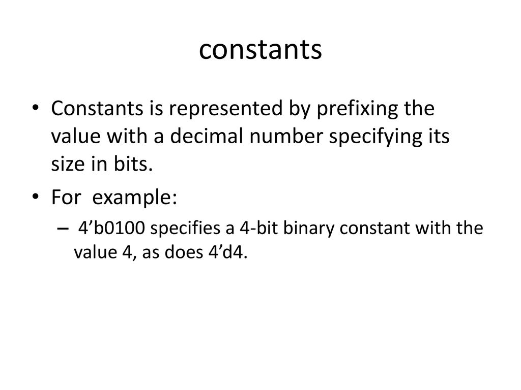Introduction to verilog ppt download