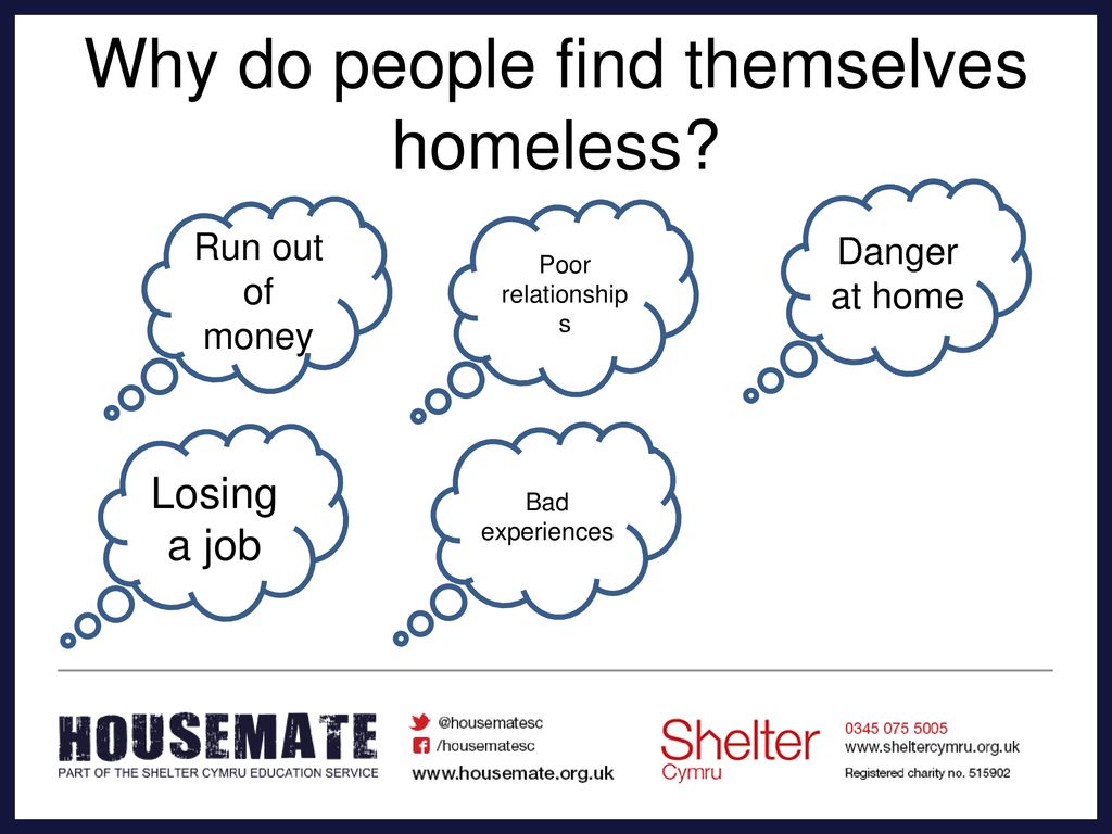 Why do people find themselves homeless
