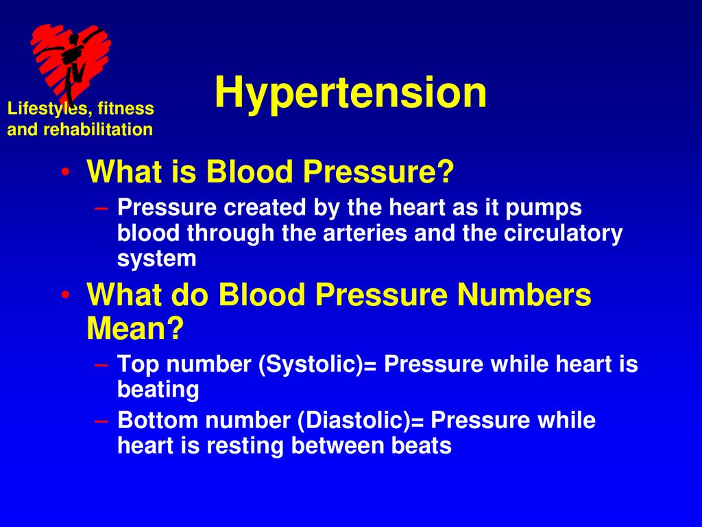 Hypertension What is Blood Pressure