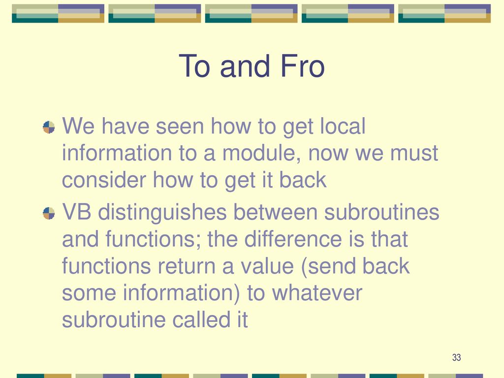 If, Subroutines and Functions - ppt download