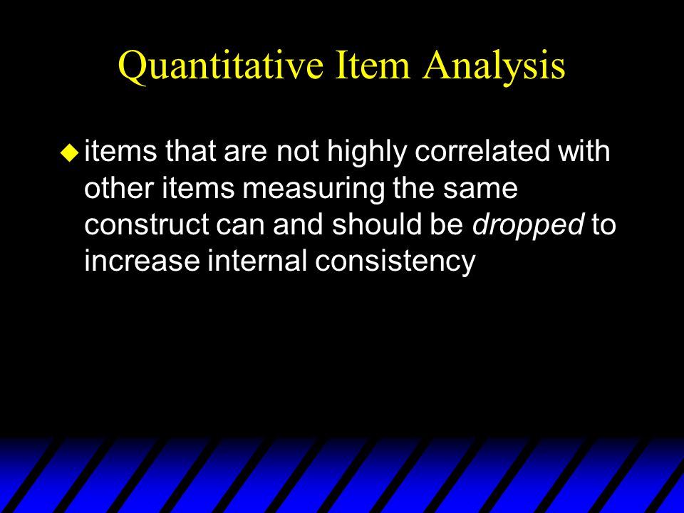 Quantitative Item Analysis