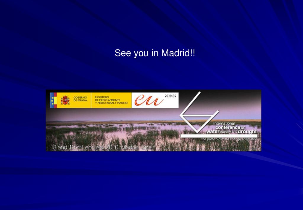 See you in Madrid!!