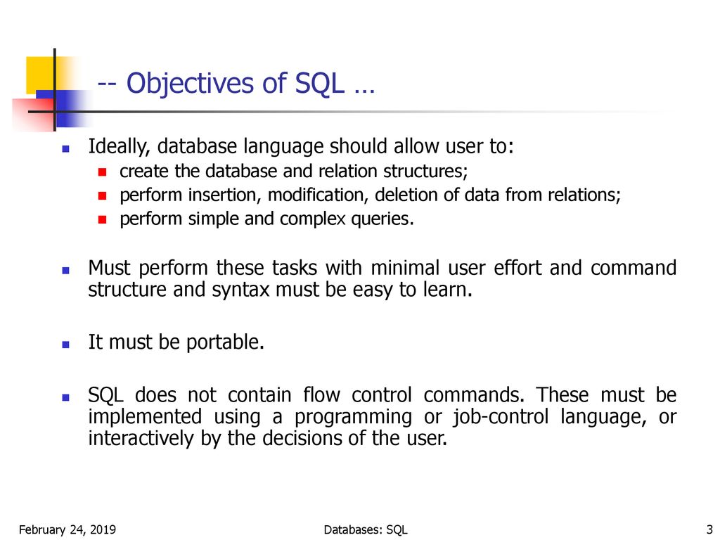 Structured query language sql ppt download