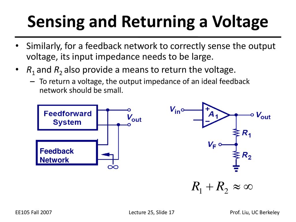 Sensing and Returning a Voltage