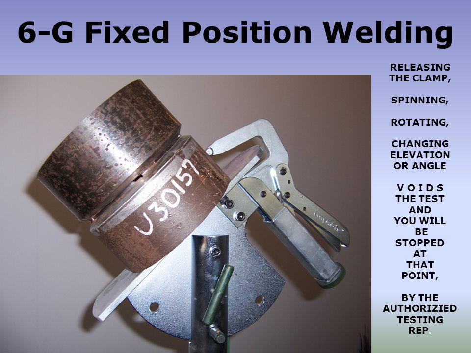 WELD TEST SPECIFICATIONS TOPICS COVERED IN THIS PRE TEST BRIEFING: ASME  SECTION IX CODE WELD TEST SPECIFICATIONS VISUAL INSPECTIONS SAFETY IN  WELDING. - ppt video online download