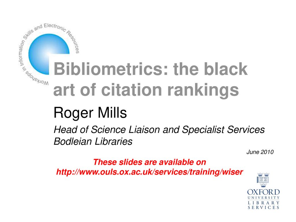 Bibliometrics The Black Art Of Citation Rankings Ppt Download Bibliometrics The Black Art Of Citation Rankings Ppt Download