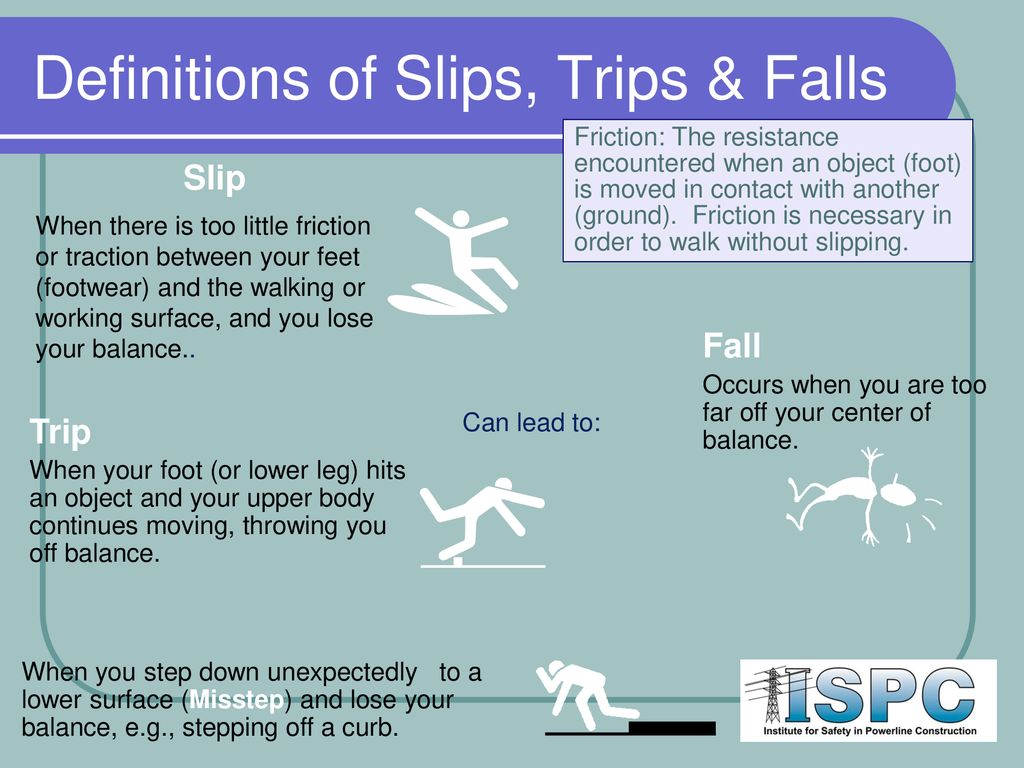 Slips, Trips and Falls Safety Meeting Topics - ppt download