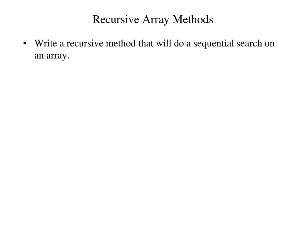 Recursion Problems. - ppt download