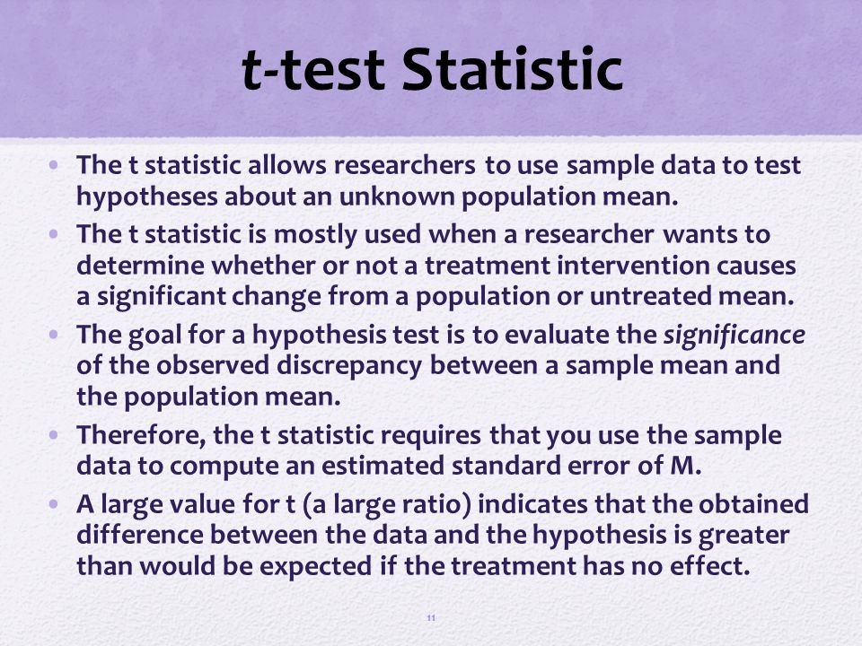 p Values Each test statistic has a p value (a probability value) associated with it.
