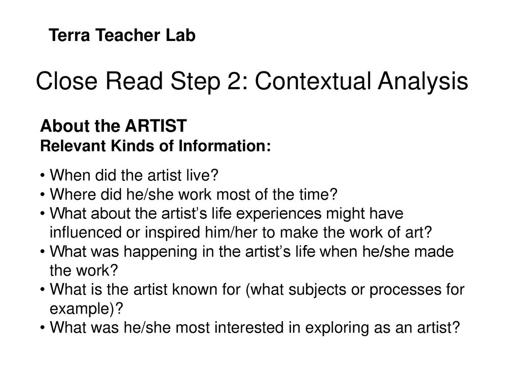 Look, Learn Connect: How To Interpret Art Through The “Close Read ...