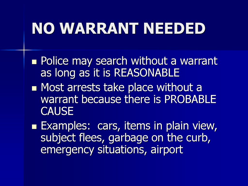 Protection against UNREASONABLE search and seizure ppt download