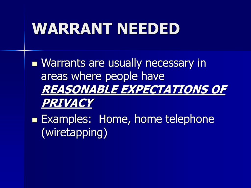 Protection against UNREASONABLE search and seizure ppt download