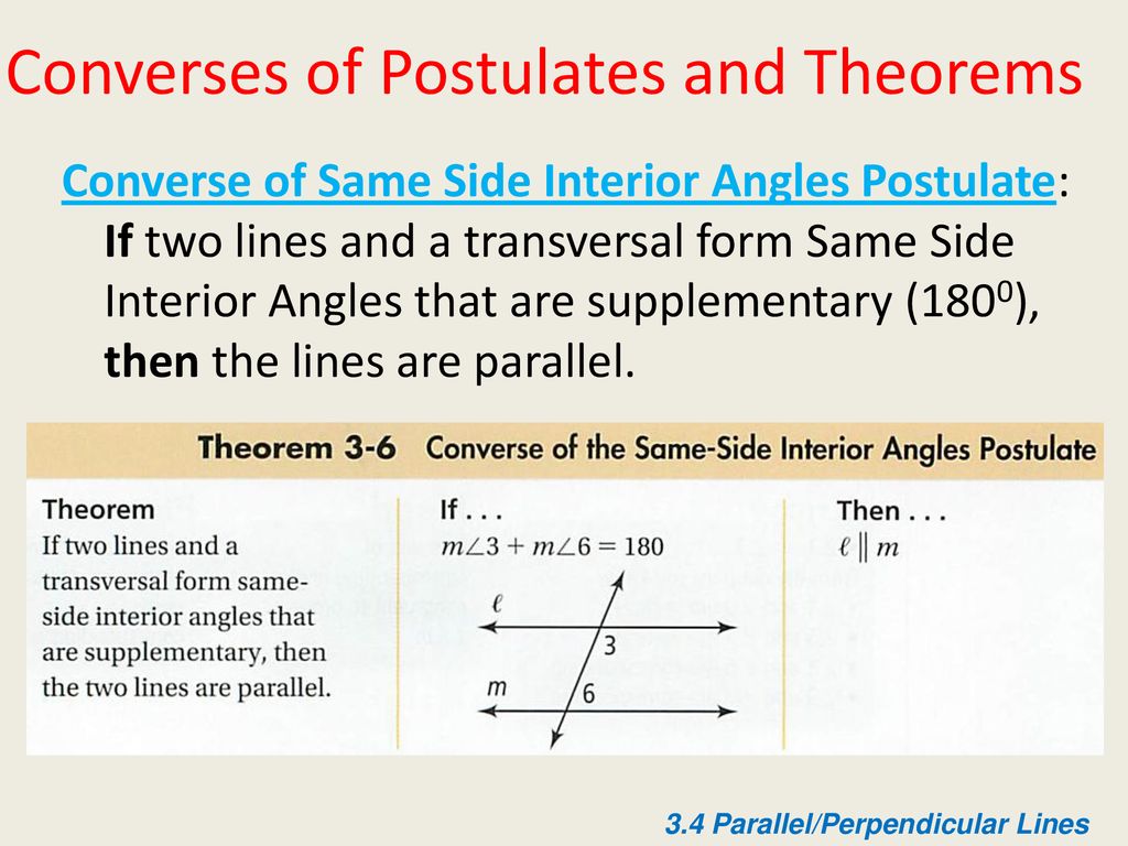 3 4 Parallel And Perpendicular Lines Ppt Download