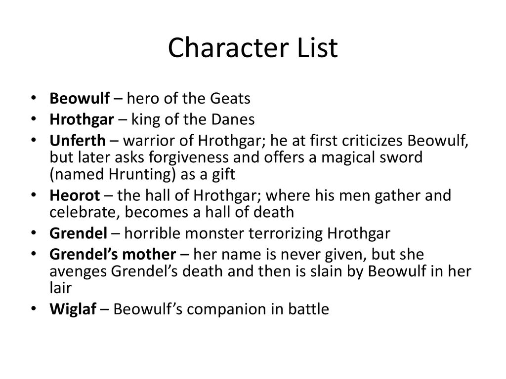 wiglaf beowulf character traits
