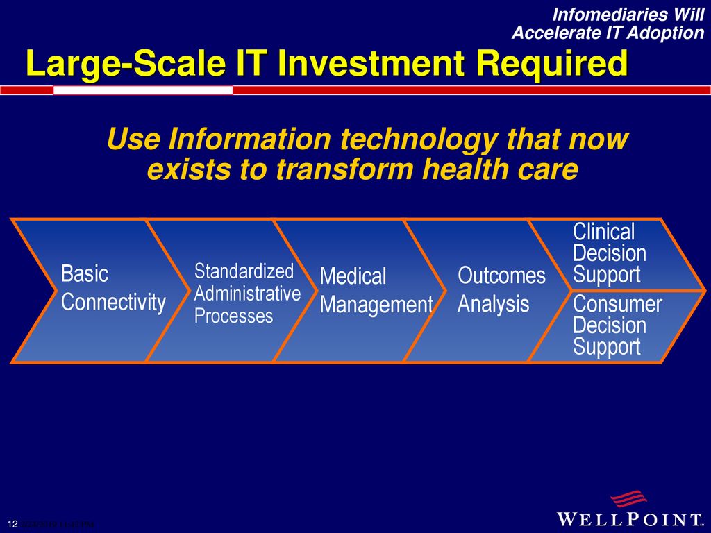 Large-Scale IT Investment Required