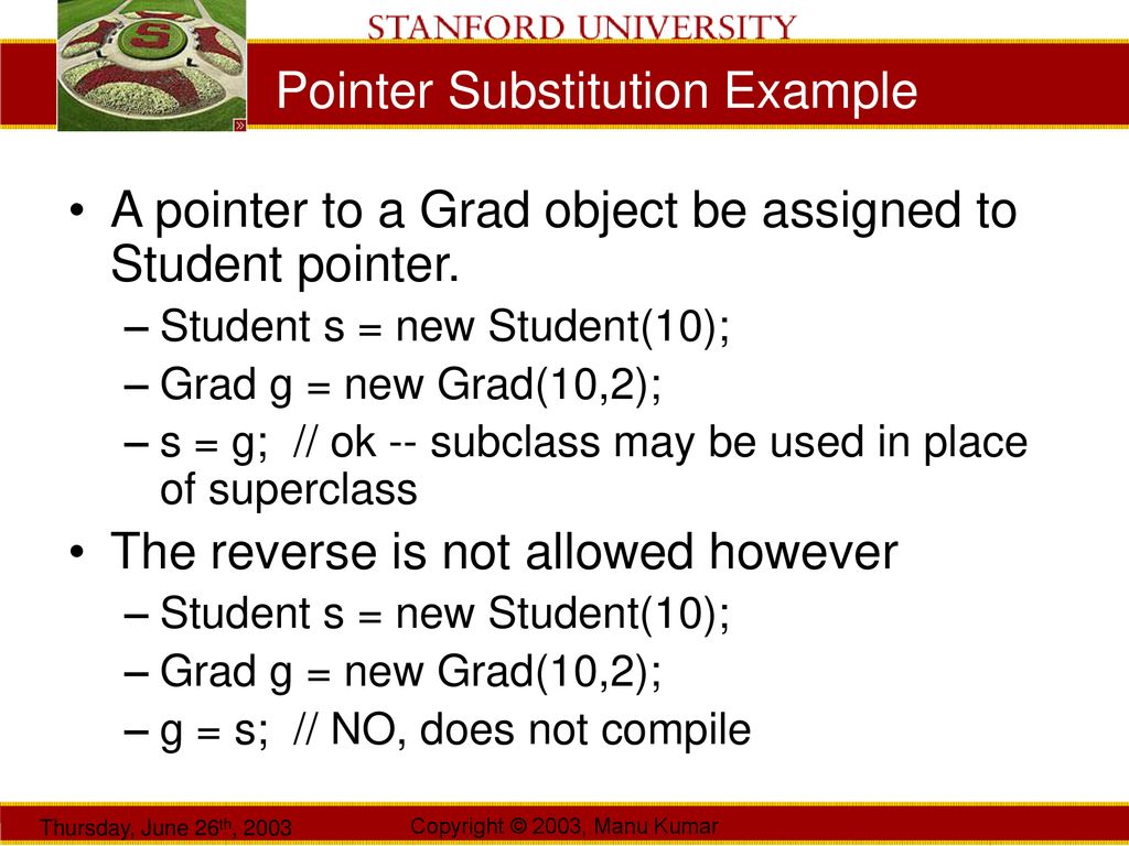 Manu Kumar CS193J: Programming in Java Summer Quarter 2003 Lecture 3 ...