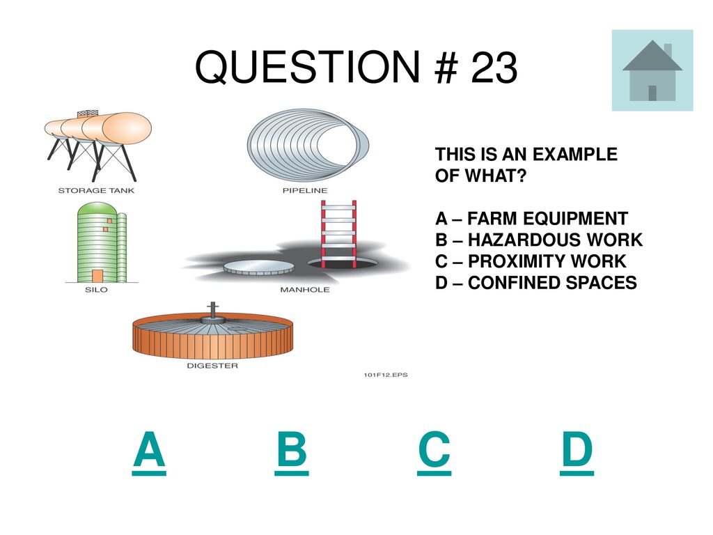 A B C D QUESTION # 23 THIS IS AN EXAMPLE OF WHAT A – FARM EQUIPMENT