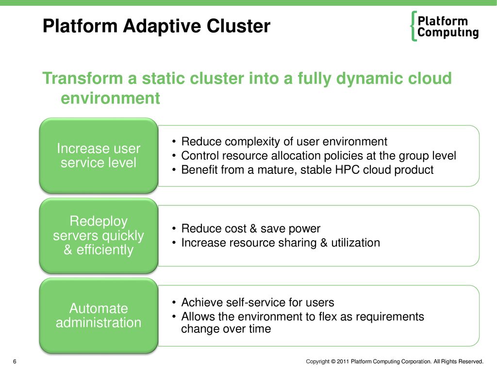 Platform Adaptive Cluster