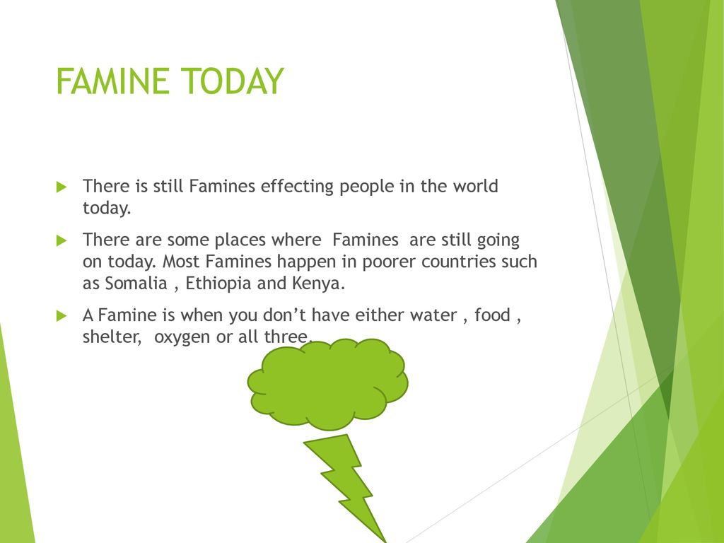 The Famine BY MARJER. ppt download