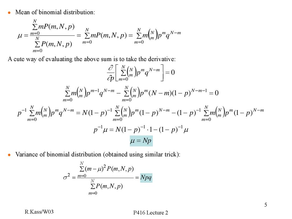 Lecture 2 binomial and poisson probability distributions ppt download