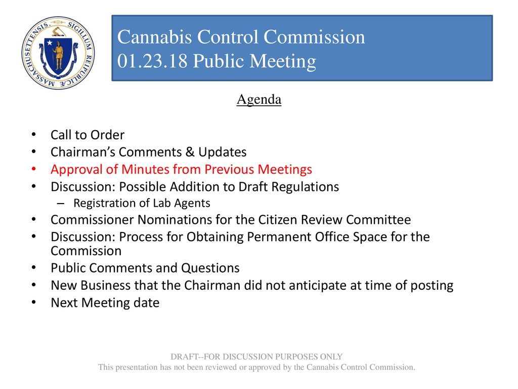 CANNABIS CONTROL COMMISSION - Ppt Download