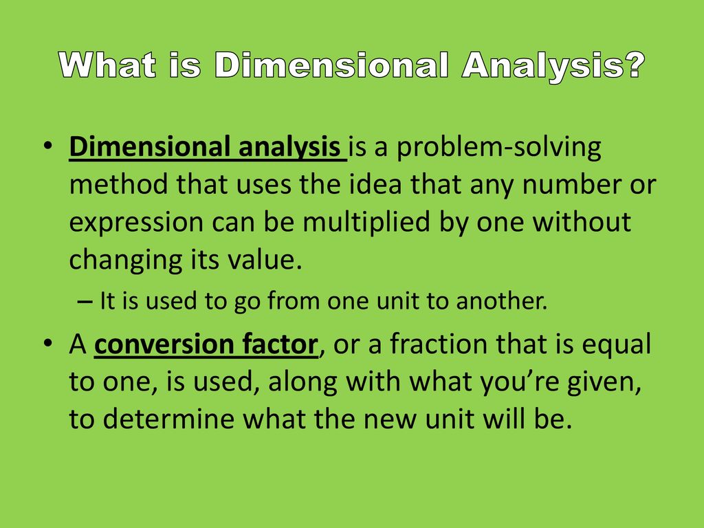 Dimensional Analysis Definition, Method & Examples - Video