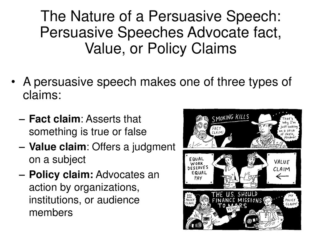 factual persuasive speech