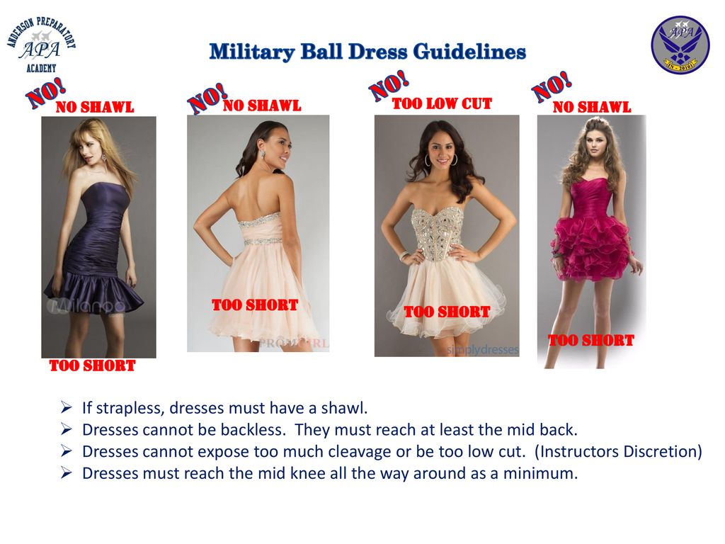 Military Ball Dress Guidelines - ppt download