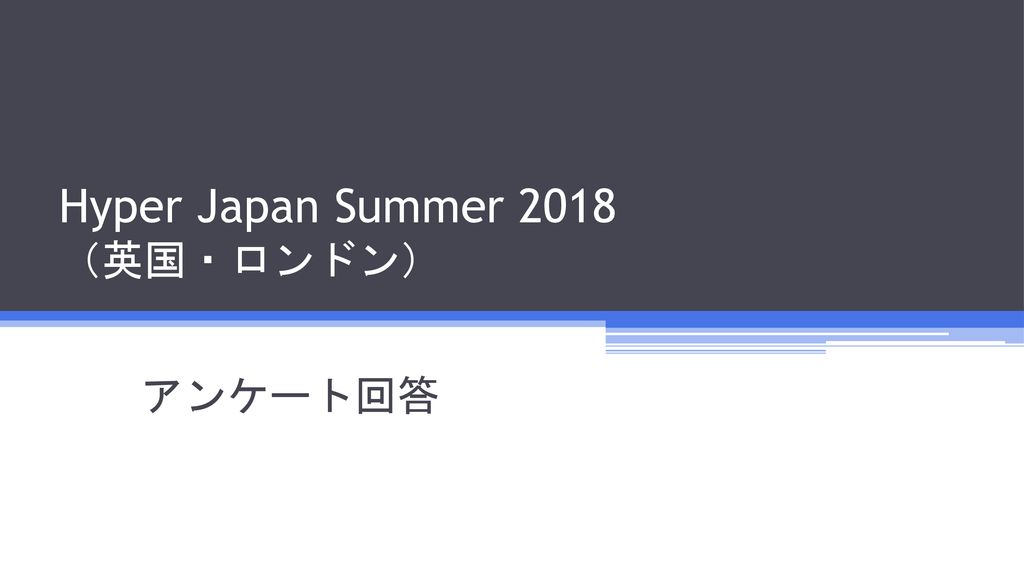 Hyper Japan Summer 2018 （英国・ロンドン）