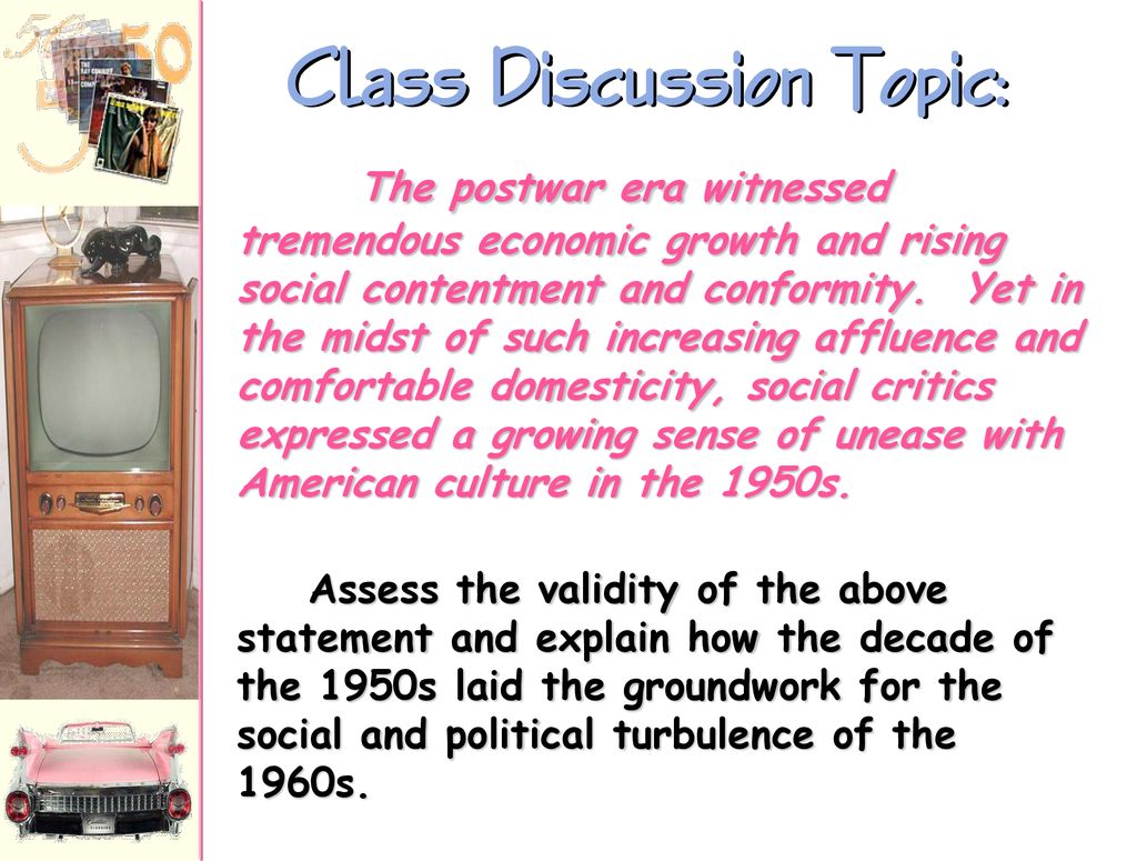 Class Discussion Topic: